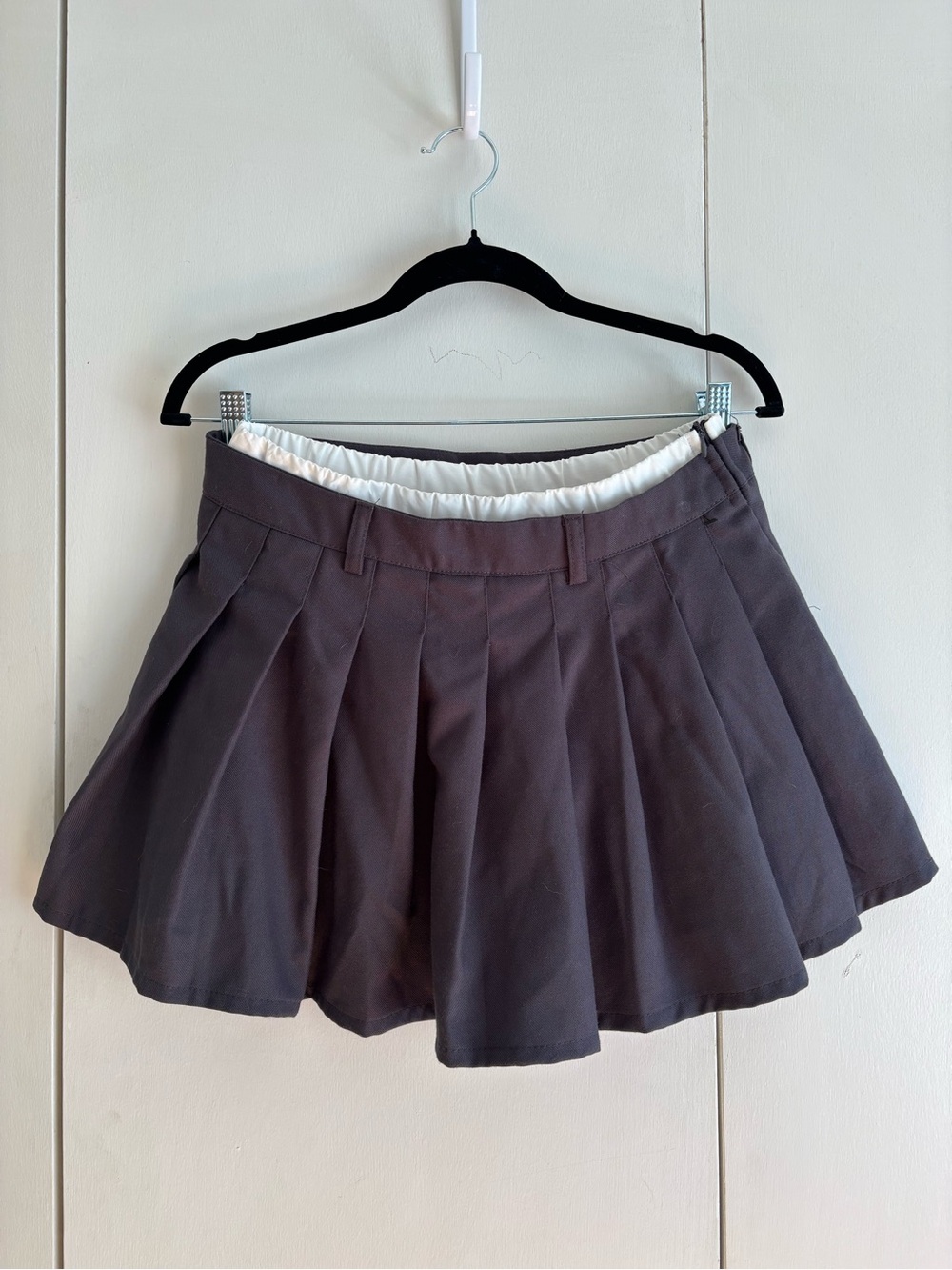 Women’s Dark Gray Pleated Circle Skirt